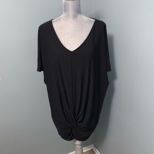 ADDITION ELLE PENNINGTONS black blouse women’s plus size 4X office wear